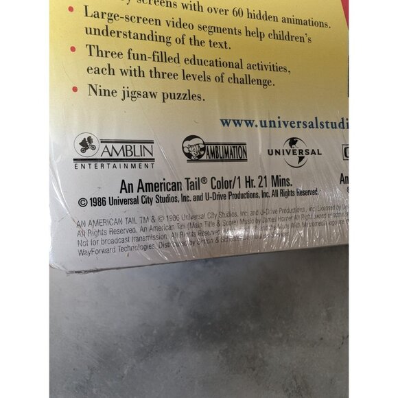 Sealed Vintage Limited Edition An American Tail VHS Double Feature - Picture 6 of 6